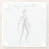 UFOエイリアンサンダーコーブ ガラスコースター (裏面)