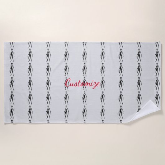 UFOエイリアンサンダーコーブ ビーチタオル (正面)