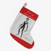 UFOエイリアンサンダー_コーブ スモールクリスマスストッキング (正面 (吊り時))