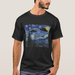 UFOエイリアンスターリーナイトバンゴッホニュージャージードロンズ Tシャツ