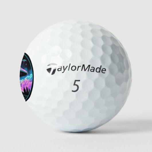 UFOエイリアン侵入美学 ゴルフボール (ロゴ)