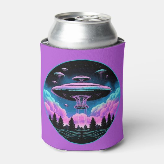 UFOエイリアン侵入美学 缶クーラー (缶正面)
