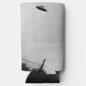 UFOエイリアン地球外宇宙探査機トップの秘密 スリム缶クーラー (裏面)