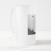 UFOエイリアン地球外宇宙探査機トップの秘密 フロストグラスビールジョッキ (正面左)