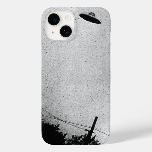 UFOエイリアン地球外宇宙探査機トップの秘密 Case-Mate iPhoneケース (裏面)