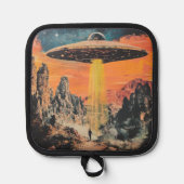 UFOエイリアン奪取 鍋敷き (正面)