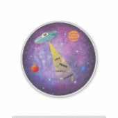 UFOエイリアン宇宙宇宙船スターピープル シール (正面)