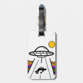 UFOエイリアン宇宙船の拉致被害者 ラゲッジタグ (裏面縦)