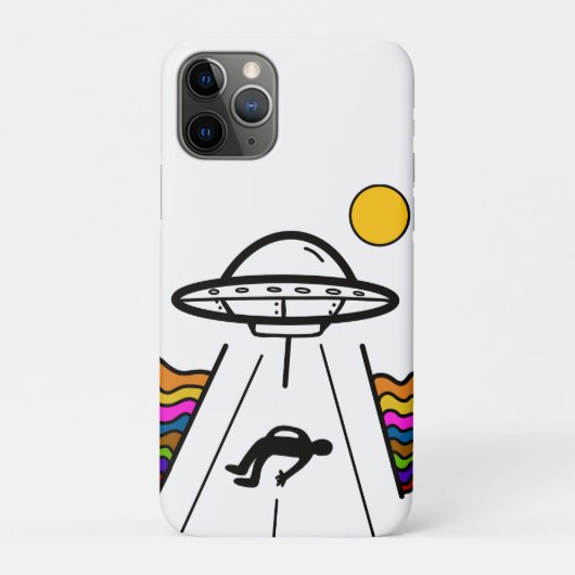 UFOエイリアン宇宙船の拉致被害者 Case-Mate iPhoneケース (裏)