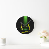 UFOエイリアン拉致👽お前はいる? ラウンド壁時計 (ホーム)