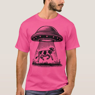 Ufoエイリアン牛の誘拐 Tシャツ