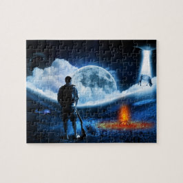 UFOエイリアン牛誘拐宇宙船 ジグソーパズル