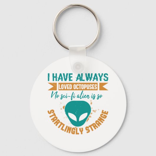 UFOエイリアン私は常に愛している任意のエイリアンはカタール キーホルダー (正面)