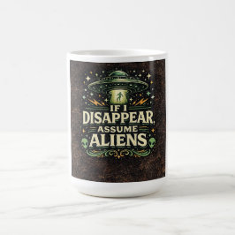 UFOエイリアン誘拐ユーモア コーヒーマグカップ
