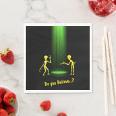 UFOエイリアン誘拐 👽 信じる? スタンダードランチョンナプキン (インサイチュ)