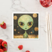 UFOエイリアン スタンダードカクテルナプキン (インサイチュ)