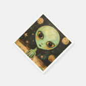 UFOエイリアン スタンダードカクテルナプキン (角)