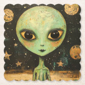 UFOエイリアン ペーパーコースター (正面)
