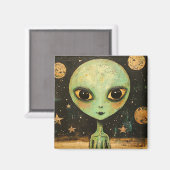 UFOエイリアン マグネット (正面/裏面)