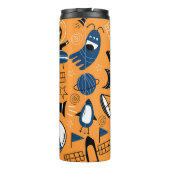 UFOエイリアン、宇宙船、子供のパターン タンブラー (裏面)