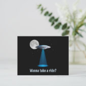UfoエイリアンSF宇宙Sci-Fiギフトおもしろい ポストカード (スタンド正面)