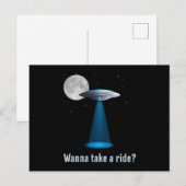 UfoエイリアンSF宇宙Sci-Fiギフトおもしろい ポストカード (正面/裏面)