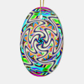 UFOエンジンFTLドライブ(単語を追加) セラミックオーナメント (左)