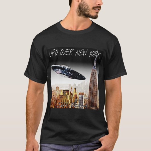 UFOオーバーニューヨークファンTシャツ Tシャツ (正面)