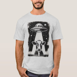 UFOカウ - 変わった楽しいエイリアンとの遭遇 Tシャツ