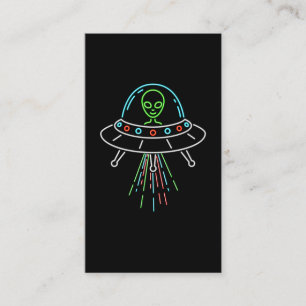 UFOカカラフルワイトエイリアン誘拐 名刺