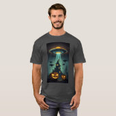 UFOキャッスルハロウィーンヴィンテージ Tシャツ (正面フル)