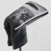 UFOキャットギフト付きエイリアンおもしろい自撮り ゴルフヘッドカバー (3/4 正面)