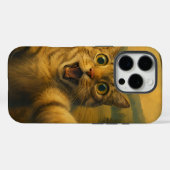 UFOキャットギフト付きエイリアンおもしろい自撮り Case-Mate iPhoneケース (裏面 (横))
