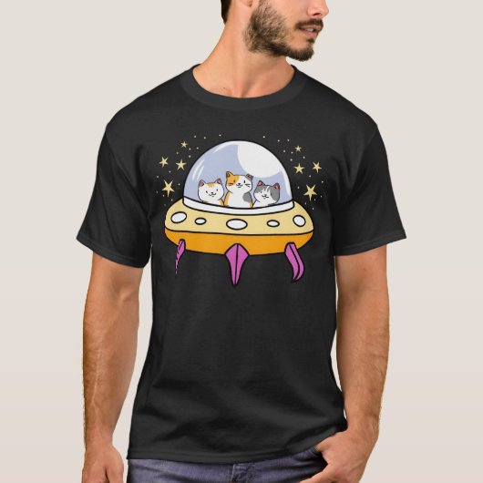 UFOキャットfor猫好きボーイ Tシャツ (正面)
