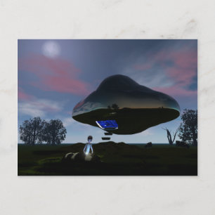 UFOキャトルムティレーションハガキ ポストカード