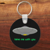 UFOキーチェーン – 一緒に連れて行って キーホルダー (正面)
