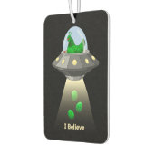 UFOグリーンおもしろいチキン卵エイリアンの取り外し カーエアーフレッシュナー (左)