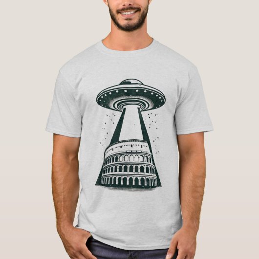 UFOコロッセオ - ユニークで奇抜な遭遇 Tシャツ (正面)