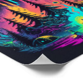 UFOサイケデリックファンタジーアート ポスター (角)