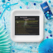 UFOシリーズ：エイリアン観測中 ペーパープレート (パーティー)