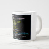 UFOシリーズ：エイリアン軍隊の遭遇 ジャンボコーヒーマグカップ (正面右)