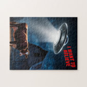 UFOソーサ飛んでいるーパズル-エイリアン出会いジグソー ジグソーパズル (横)