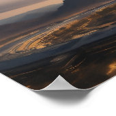 UFOソー飛んでいるサー ポスター (角)