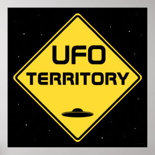 UFOテリトリーロードサイン ポスター