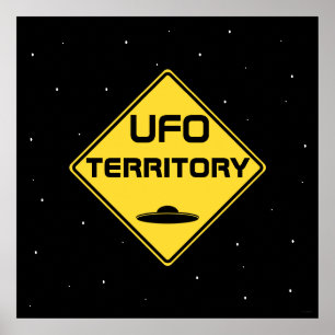 UFOテリトリーロードサイン ポスター