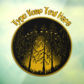 UFOデカールカスタムUFOフクロウ窓の固着付き ウィンドウサイン (シート3)