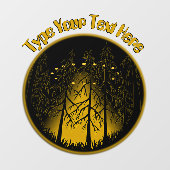 UFOデカールカスタムUFOフクロウ窓の固着付き ウィンドウサイン (シート)