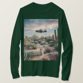 UFOデザートカクティフラワーズワイシャツ Tシャツ