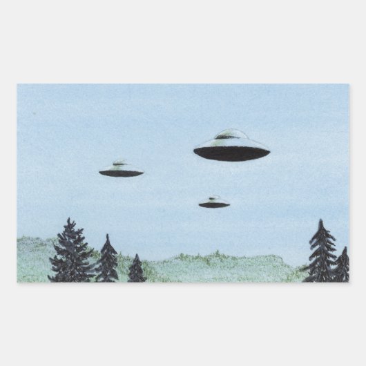 UFOトリオ 長方形シール (正面)