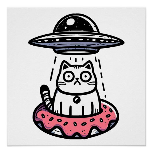 UFOドーナツ猫 ポスター (正面)